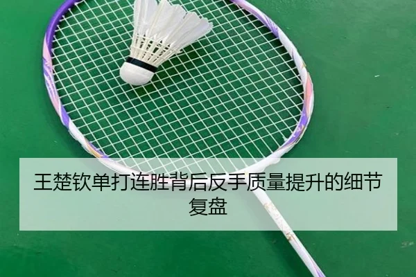 王楚钦单打连胜背后反手质量提升的细节复盘
